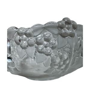 Vintage Mikasa|Carmen Satin Raised Flowers‎ Bowl|Crystal|Germany|Clear/Frosted